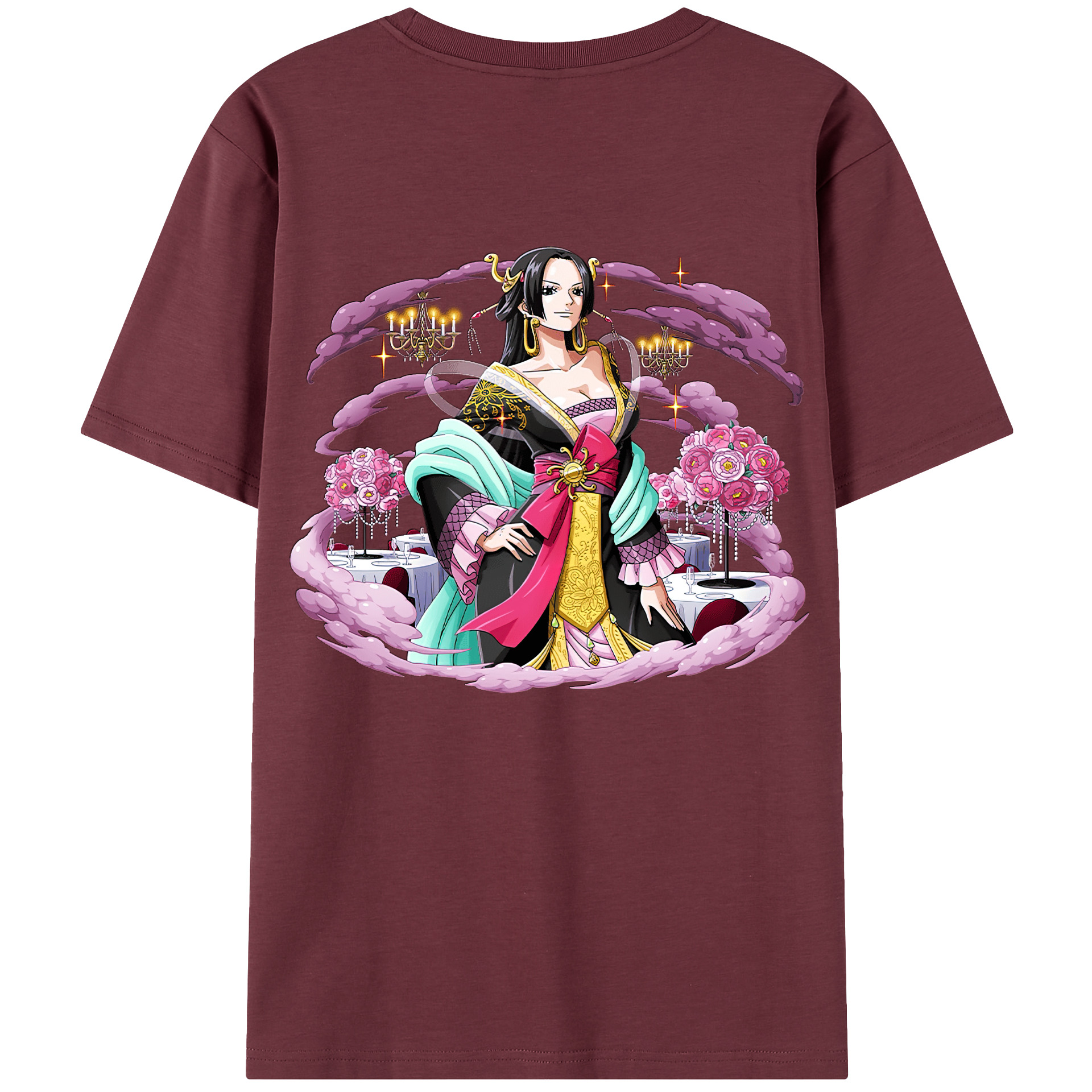 ワンピース ボア・ハンコック ONE PIECE Boa·Hancock 綿100％半袖Tシャツ（背面プリント）